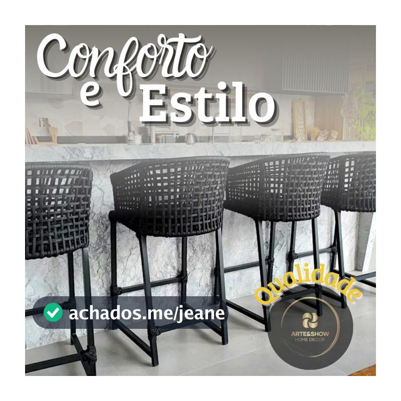 Banqueta Alta Paris Moderna em Alumínio Premium Resistência e Elegância Balcão área Gourmet