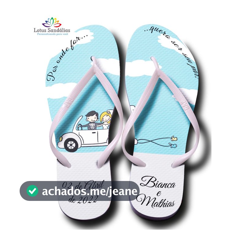 20 pares Chinelos Personalizados  Casamento Formatura Aniversário