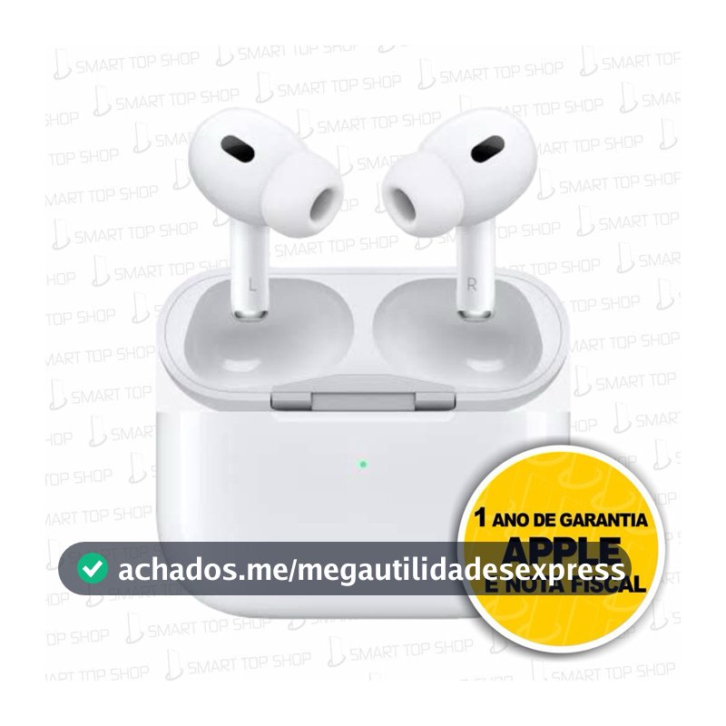 Fone de Ouvido Apple AirPods Pro 2 USB-C Cancelamento Ruído Original 1 Ano Garantia Lacrado Magsafe