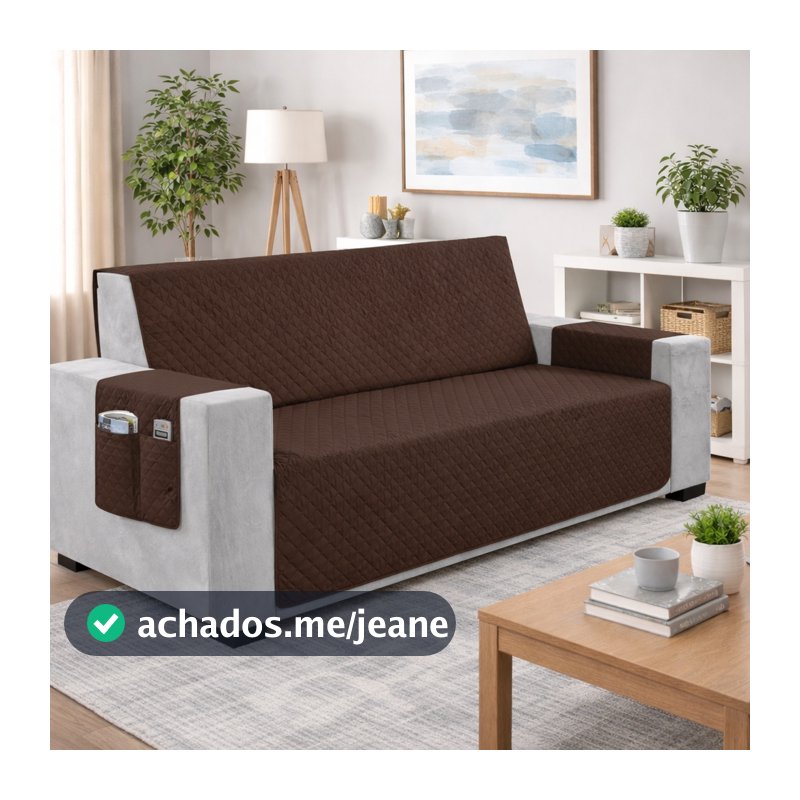 Protetor de Sofá Retrátil Matelado 1 Peça  - 2 3 4 Lugares (1,00/1,50/1,80/2,20m) 1 Porta Objetos