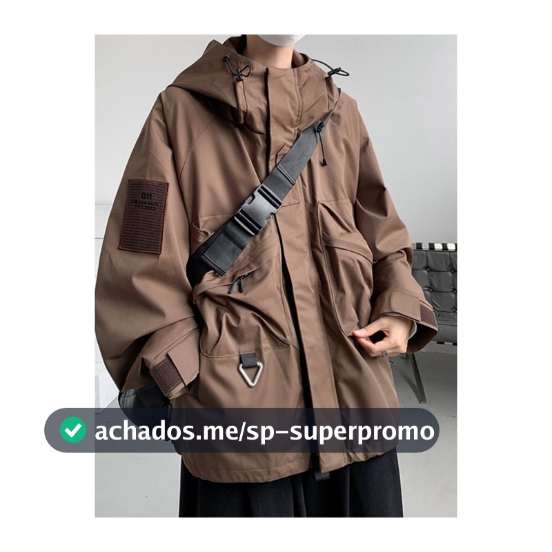 Jaqueta funcional americana macacão jaqueta masculina primavera outono estilo gordo mais gordura plus Size jaqueta Bombe