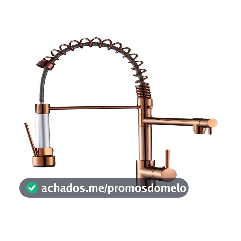 Torneira Gourmet 50cm com Misturador Monocomando Rose de Bancada Belcca TGM50R-BL
