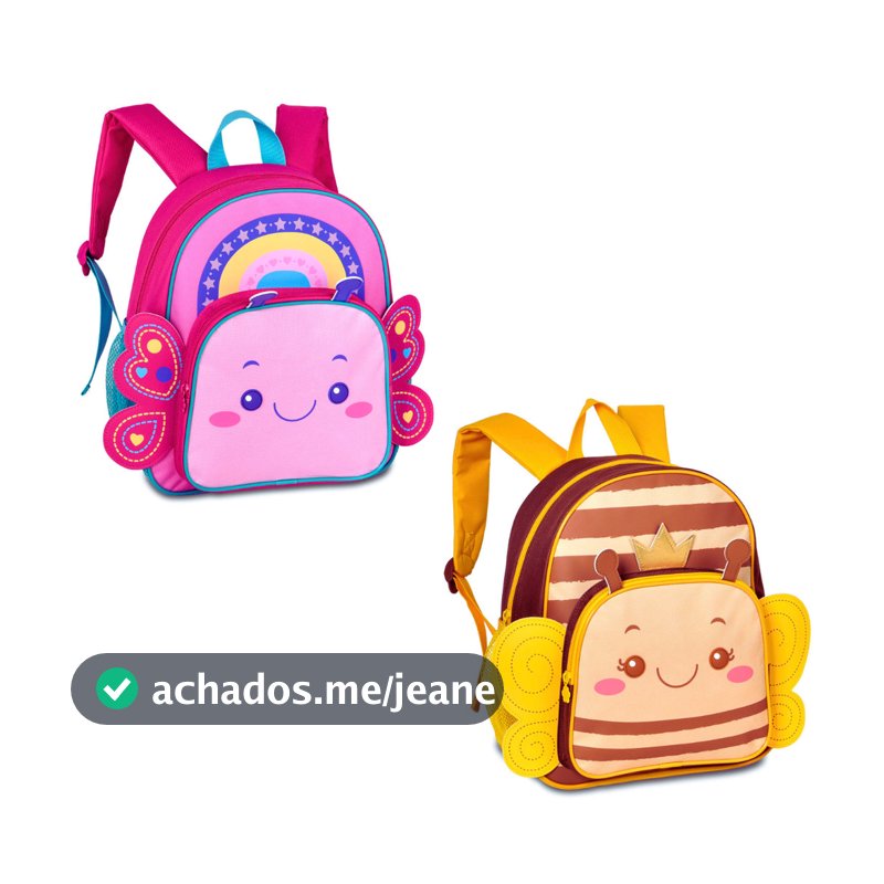 Mochila de Costas Infantil Clio Pets Bichinhos- Clio Style