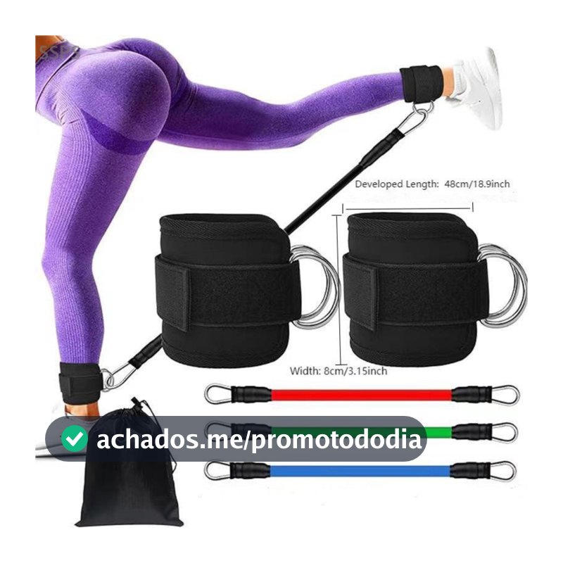 Faixas De Resistência TPE Do Tornozelo Conjunto De Fitness D-Ring Suporte Algemas Equipamento De Ginástica Yoga
