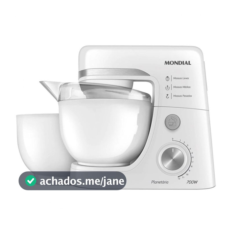 Batedeira Planetária BP-03W-2B 12 Velocidades 700W Mondial