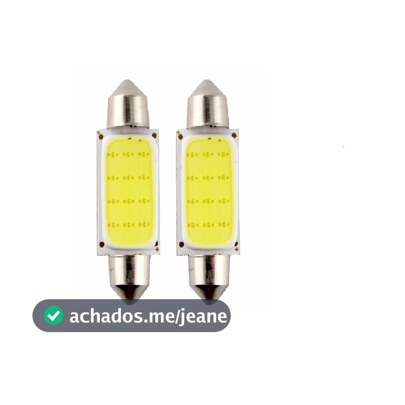 Kit 2 Lâmpadas Torpedo  39mm Universal, Teto, Placa