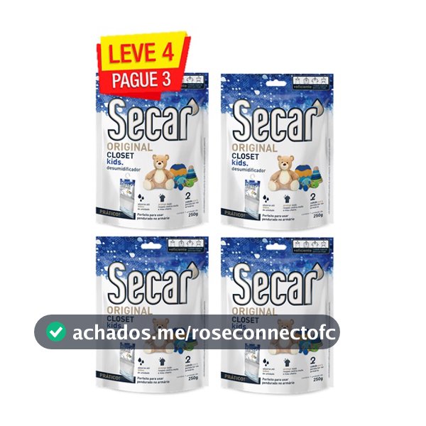 Kit Anti Mofo Secar Closet - Leve 4 Pague 3 - Desumidificador Original