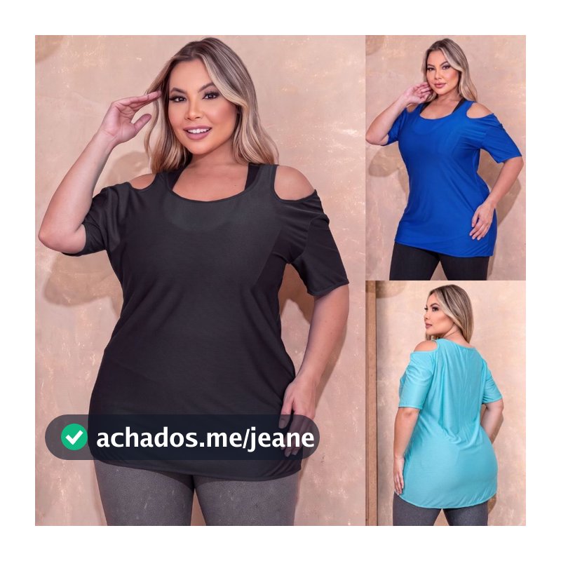 Camiseta Feminina Plus Size com Tecido Furadinho de Secagem Rápida para Fitness e Ginástica Oferta