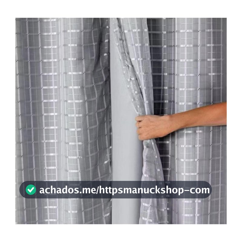 Cortina Blackout com Voil Xadrez/Liso - 2,00 X 1,40 / 2,80 X 1,80 / 2,80 X 2,30 Promoção