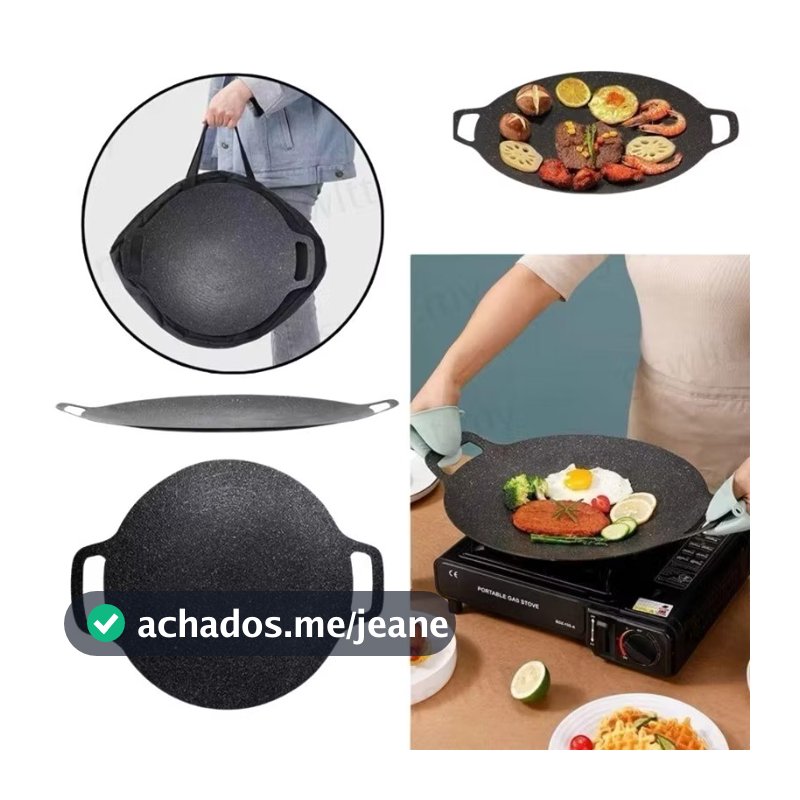 Tacho Disco De Arado Chapa Arredondada Grande Bifeteira Multiuso Antiaderente 30cm