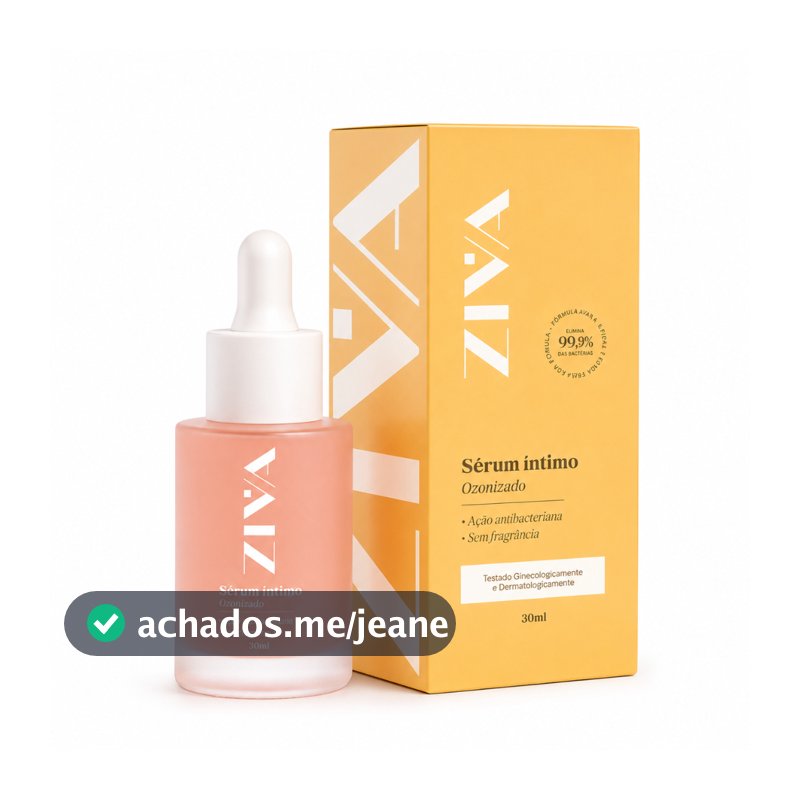Sérum Íntimo Ozonizado Para Clareamento, Foliculitee e controle de Odores íntimo, 30ml - Ziva