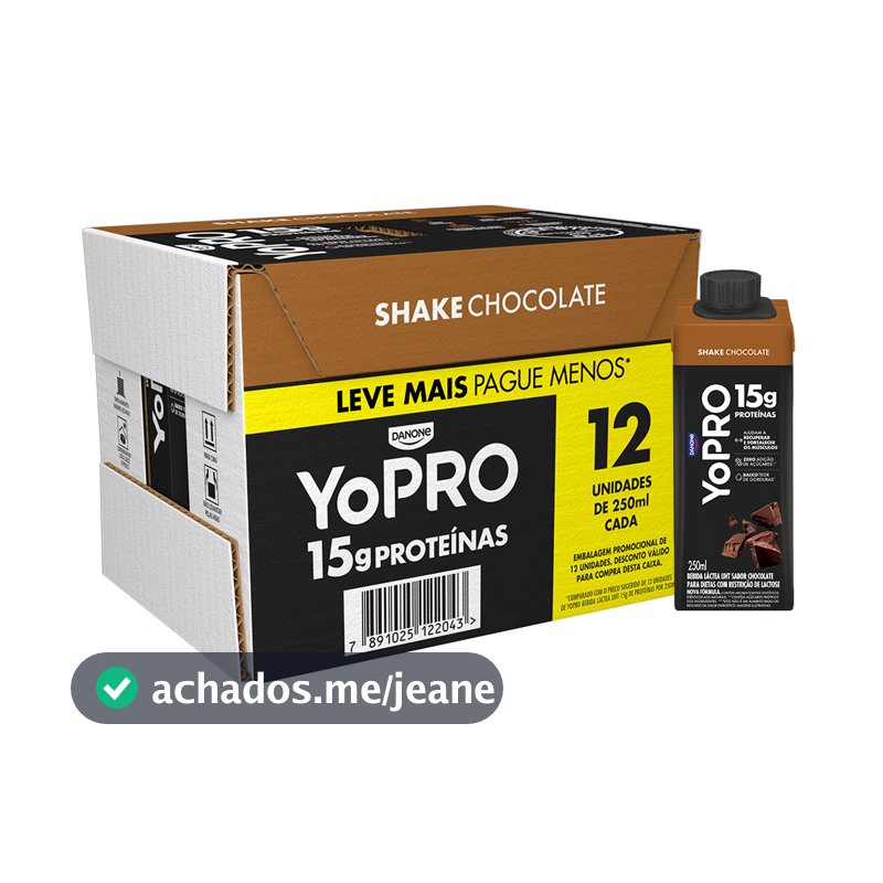 YoPRO Chocolate 15g de proteínas 250ml - 12 unidades