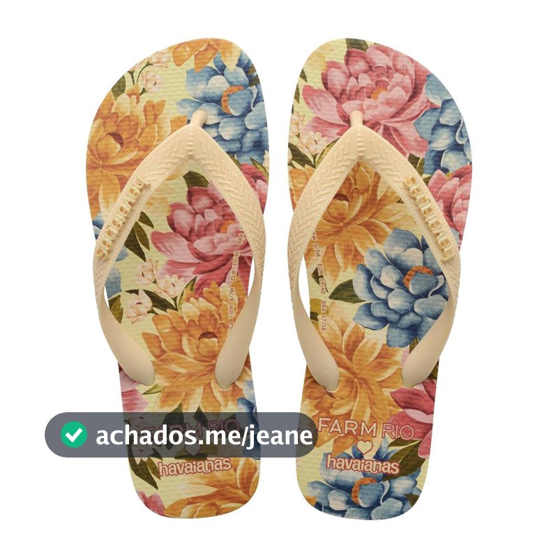Chinelo Havaianas Farm Floral Beca