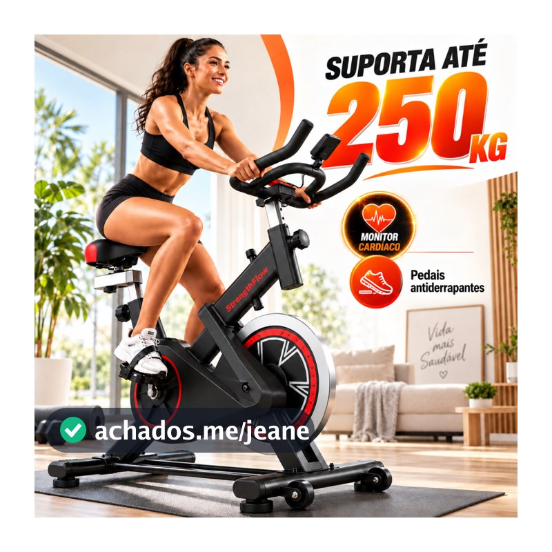 🔥bicicleta bike ergometrica spinning detecção de frequência cardíaca academia fitness profissional 250kg
