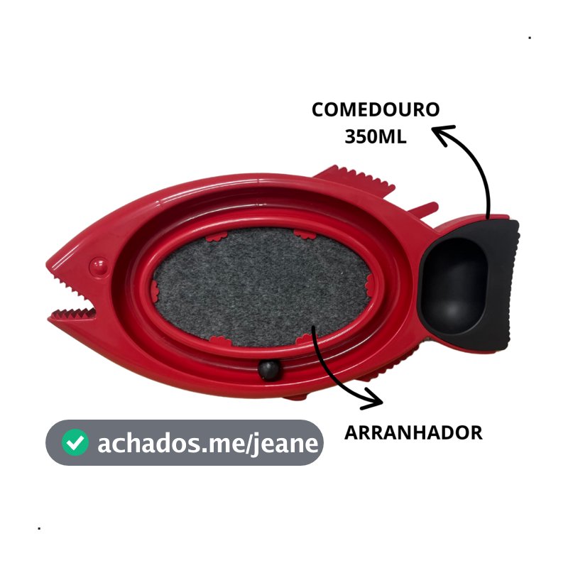 Arranhador Interativo Brinquedo Bolinha + Comedouro GATOS Relax Antiestresse 3 em 1