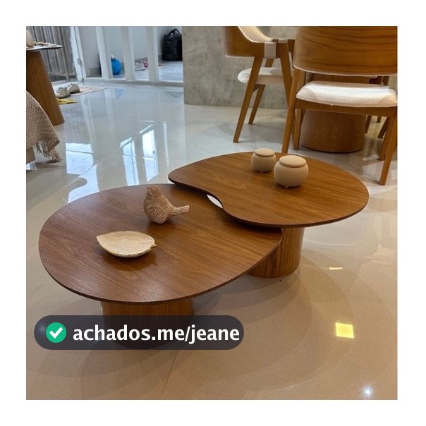 Conjunto de mesas de centro orgânicas