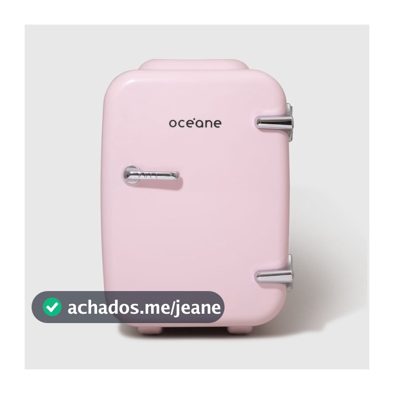Mini Geladeira Rosa - Skincare Fridge 4l