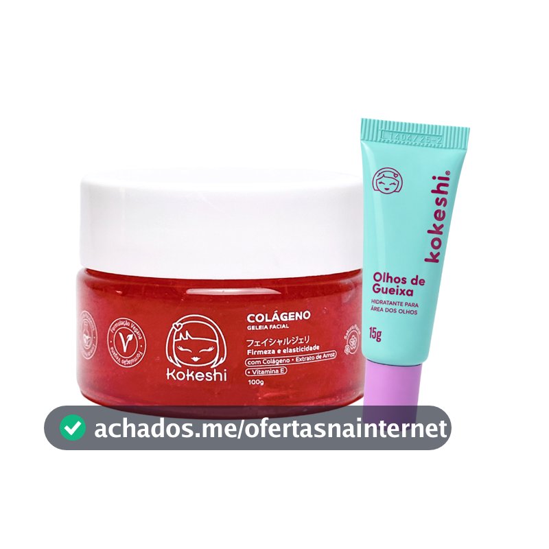Kit Skin Care Geleia de colágeno e olhos de gueixa kokeshi