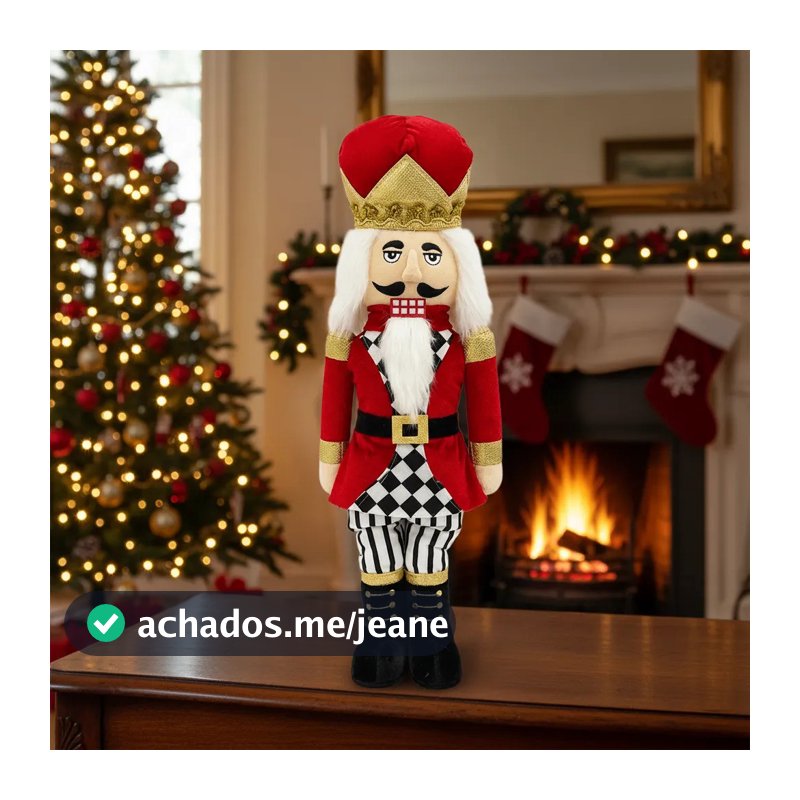 Soldado Quebra-nozes De Natal Pelúcia Enfeite Natalino 51cm