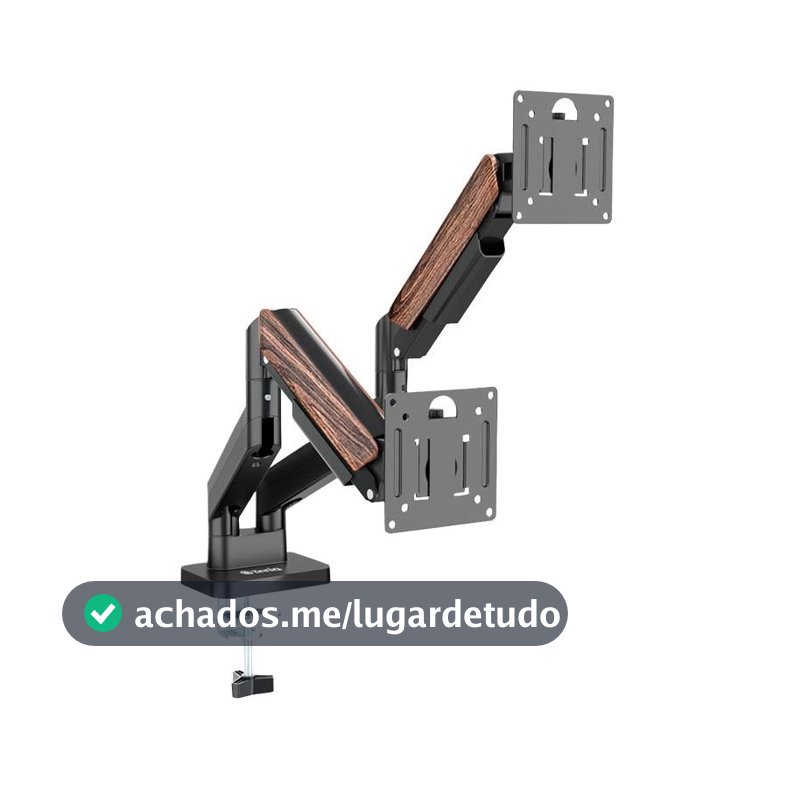Suporte Articulado Para Monitor Zinnia Rust 200, 17 Pol a 32 Pol, Preto, ZNO-RUST200-BL01