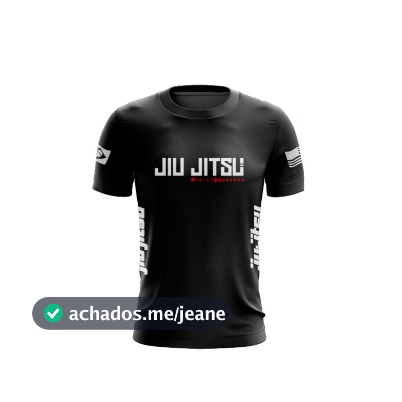 Camiseta Dry Fit Manga Curta Jiu-jitsu Luta MMA Treino Proteção Uv50+ P/Esportes Corrida Promoção