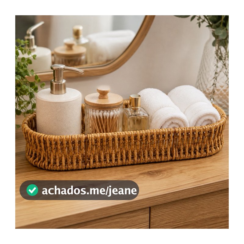CESTO ORGANIZADOR DE PLASTICO TIPO VIME OVAL 24X9X4CM