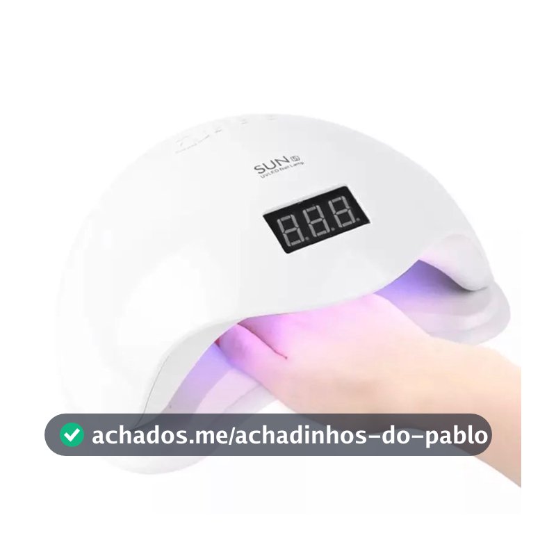 Cabine de LED UV Sun 5 Digital 48w Unha Gel Acrigel Secagem Rápida