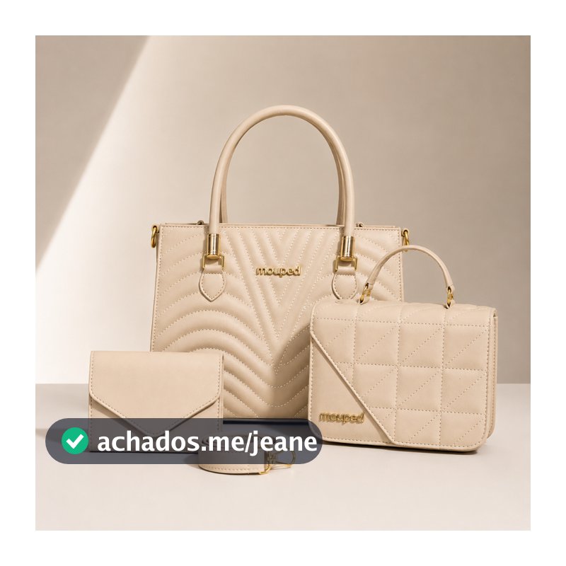 Kit 2 Bolsas Femininas Transversal Tiracolo + Carteira Lançamento