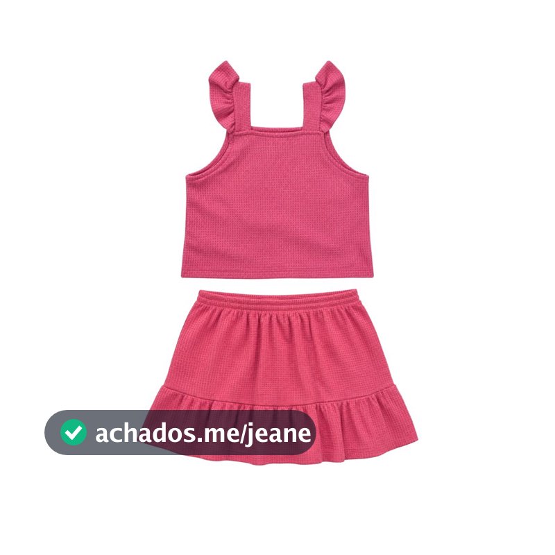 Conjunto Feminino Infantil Menina Delicada