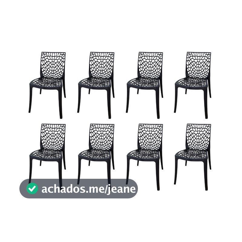 Kit 8 Cadeiras Gruvyer Sala de Jantar Restaurante Envio Imediato Oferta!!!