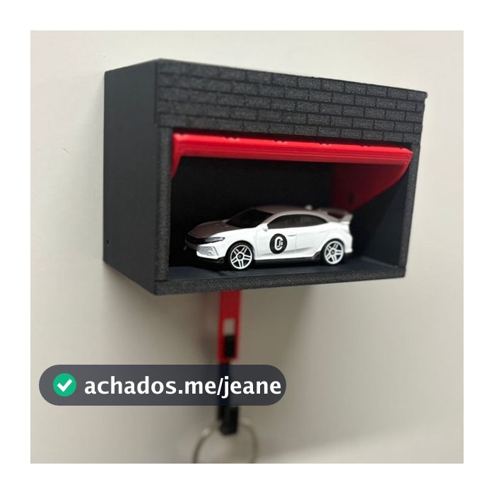 Porta Chaves Garagem 3D para Carro | Porta-Chave Decorativo de Parede Estilo Automotivo hotwheels