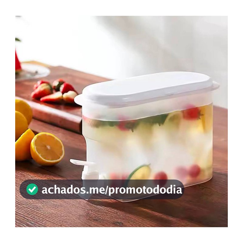 Jarra de Água Fria de Grande Capacidade para Geladeira, Dispensador de Bebidas Geladas, Bule de Frutas com Torneira, Bal