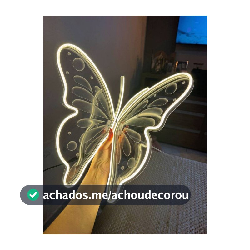 Borboleta de Led Sem Movimentos para Arvore de Natal Decoração Natalina