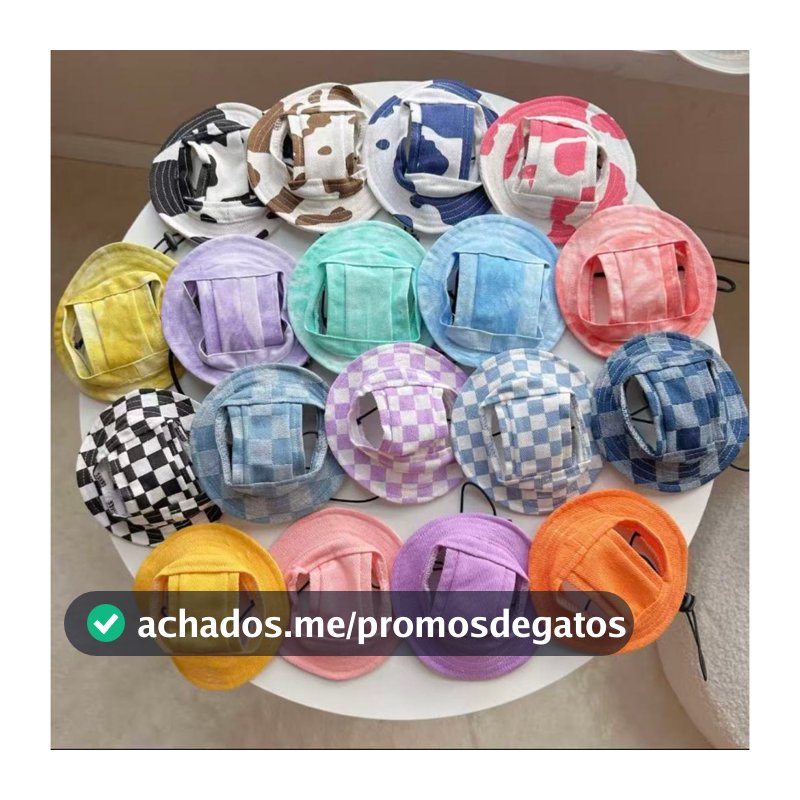 Boné De Pescador Animais De Estimação , Filhote De Gato De Sol Chapéu Ajustável Para Cachorro Com Furos As Orelhas
