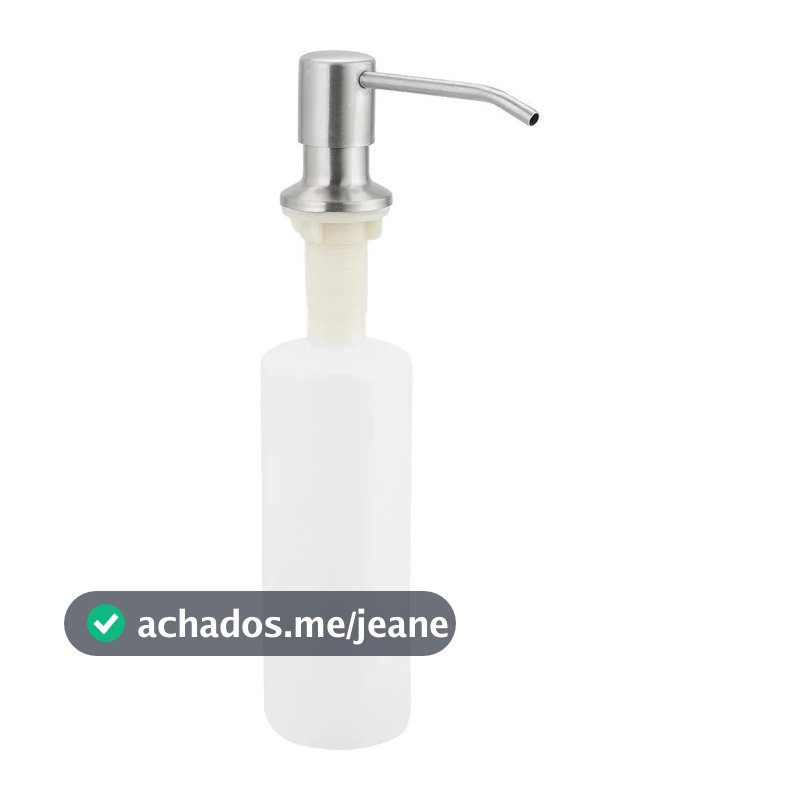 Dosador de Detergente 300ml Aço Inox 304 Pingoo - Prata