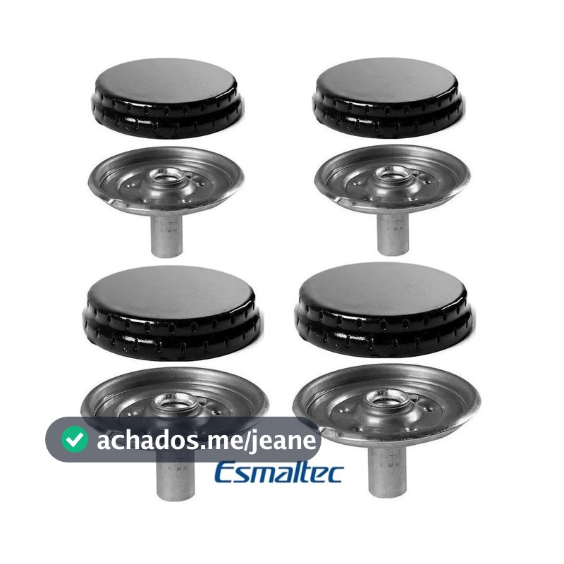 Kit Fogão Esmaltec Espalhador + Queimador 4 bocas Veneza/ Bali/ Ágata/ Munique/ Caribe