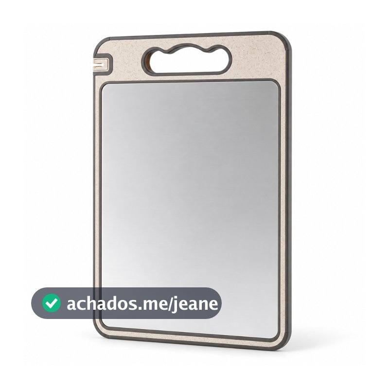 Tábua de Corte Dupla Face Premium de Titânio - Aço Inox de Grau Alimentício para Cozinha e Jantar