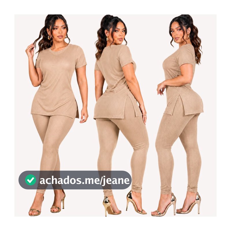 Conjunto Feminino Premium Manga Curta + Calça Super Confortável