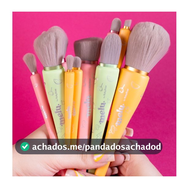 Pincel para Maquiagem Melu By Ruby Rose Pincel Base Pó Blush Sombra