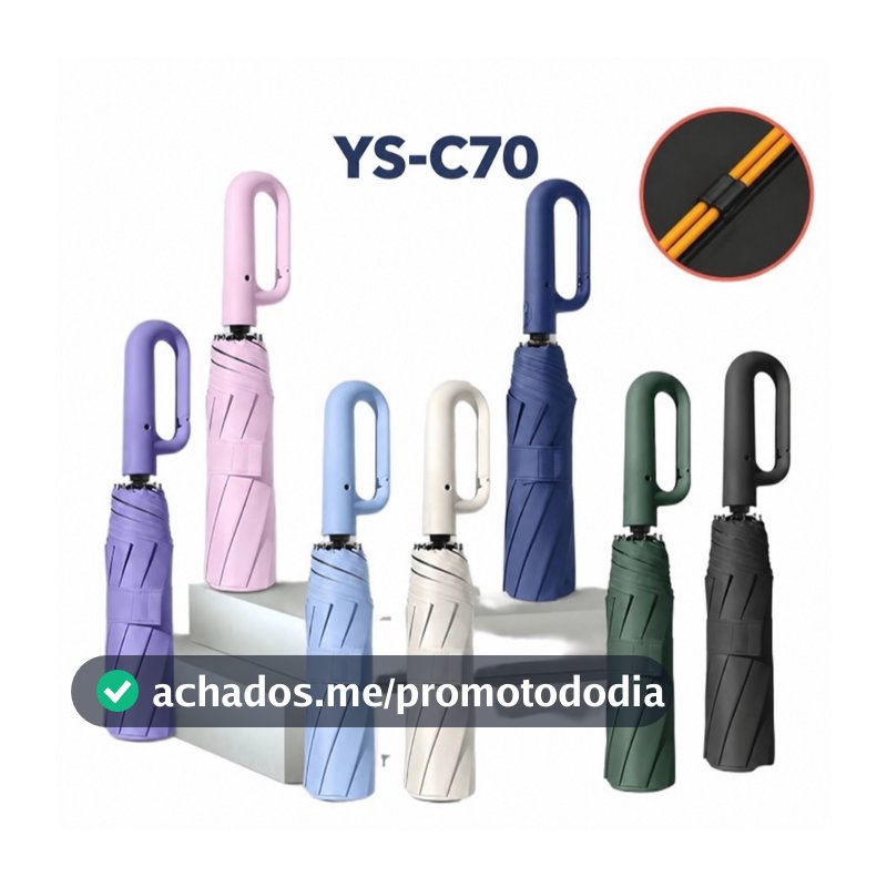 Novo Guarda Chuva Automático Alta Resistência a Chuvas e Vento Forte Com Proteção UV