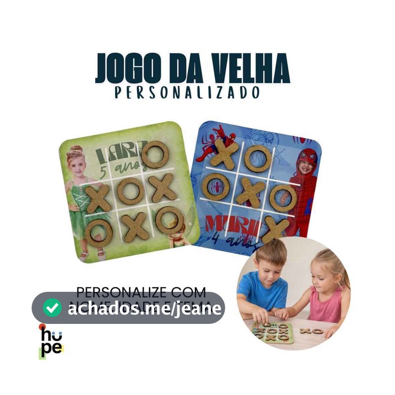 Kit 28 Jogos Da Velha Personalizado Lembrancinha de aniversario/Personalizados/Jogos de tabuleiro
