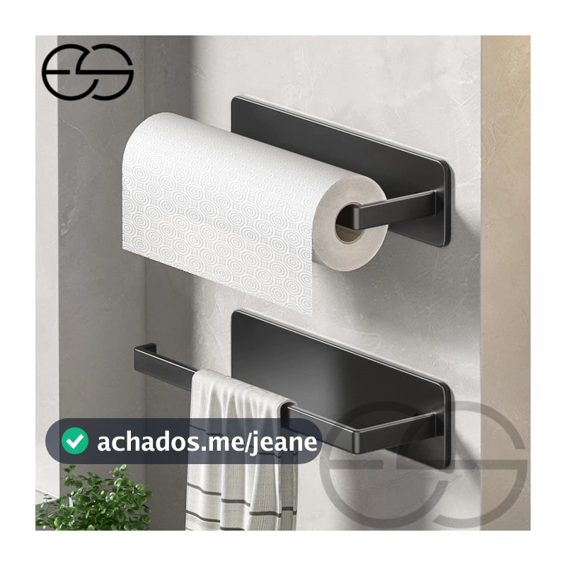 Suporte de rolo de toalha de papel de cozinha não poroso montado na parede ES