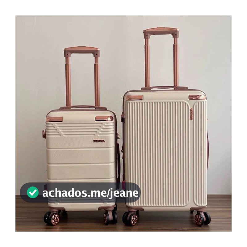 Mala De Viagem/Bordo 10KG,Nova Estilo Zíper Dupla Camada Anti-Roubo,Rodas Duplas 360Grau lançamento