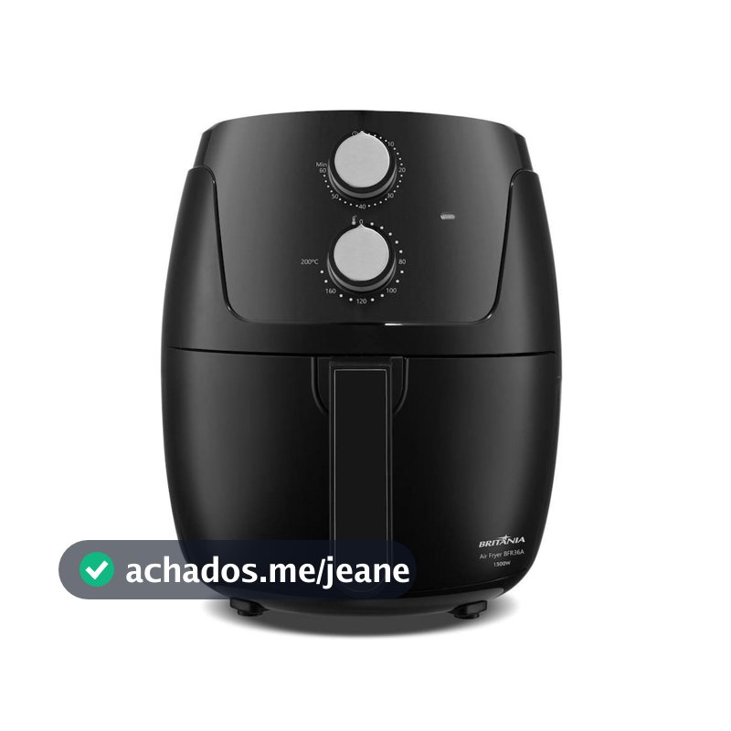 Fritadeira Elétrica Britânia BFR36A Silverstone 4,2L 1500W Air Flow Preta