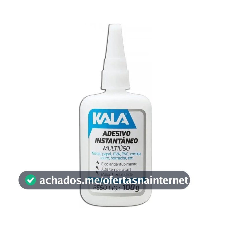 Kit 10 Adesivo Instantâneo Bico Ant Entupimento 100g - Kala