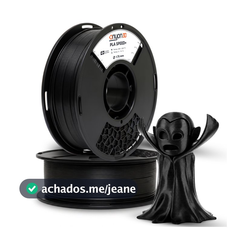 Filamento PLA Speed+ 1.75mm Onyon 3D 1kg - | Alta Velocidade e Precisão