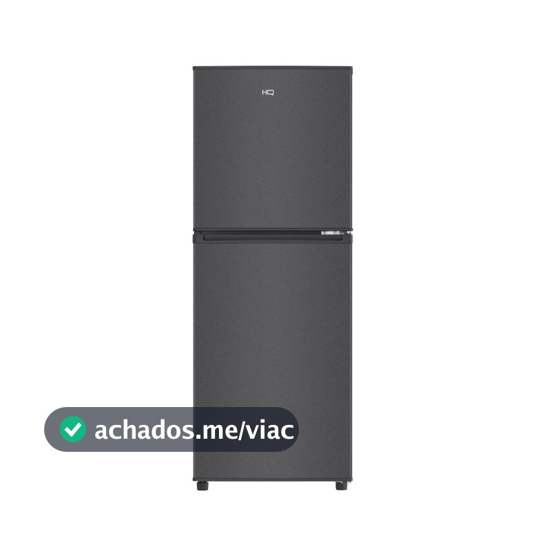 Geladeira Refrigerador Compacto  HQ Defrost 140 Litros Preta HQ-140RDF