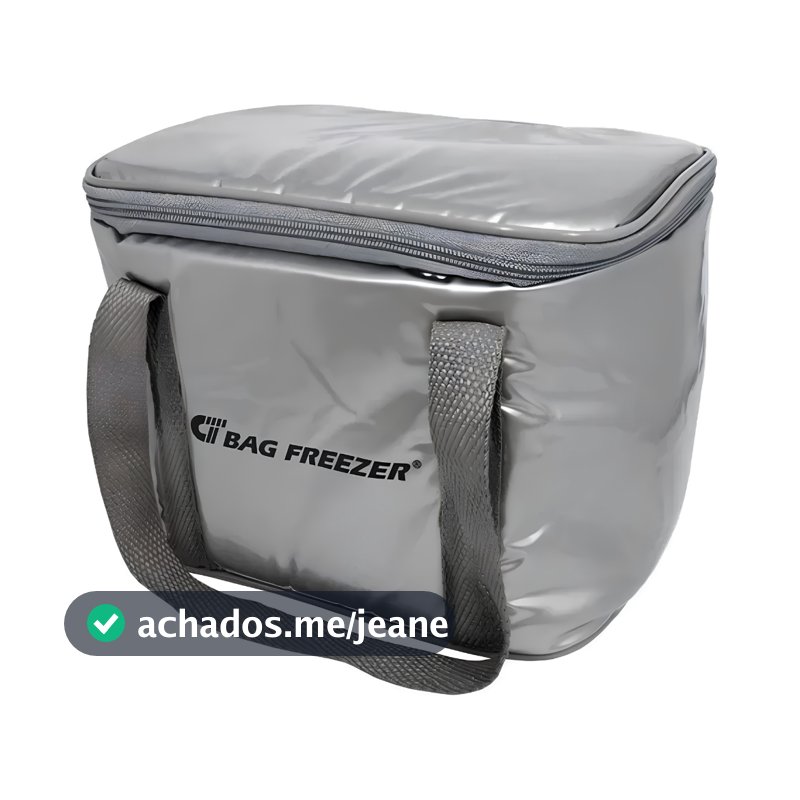 Bolsa Térmica Bag Freezer PVC Prata 20 Litros para Alimentos e Bebidas