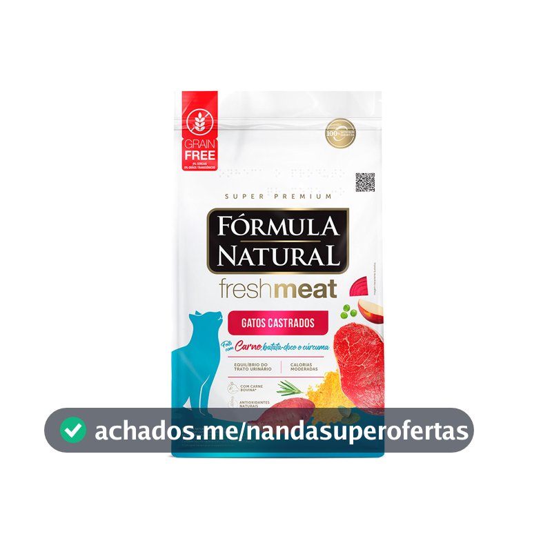 FORMULA NATURAL FRESH MEAT GATO CASTRADO CARNE 10,1KG