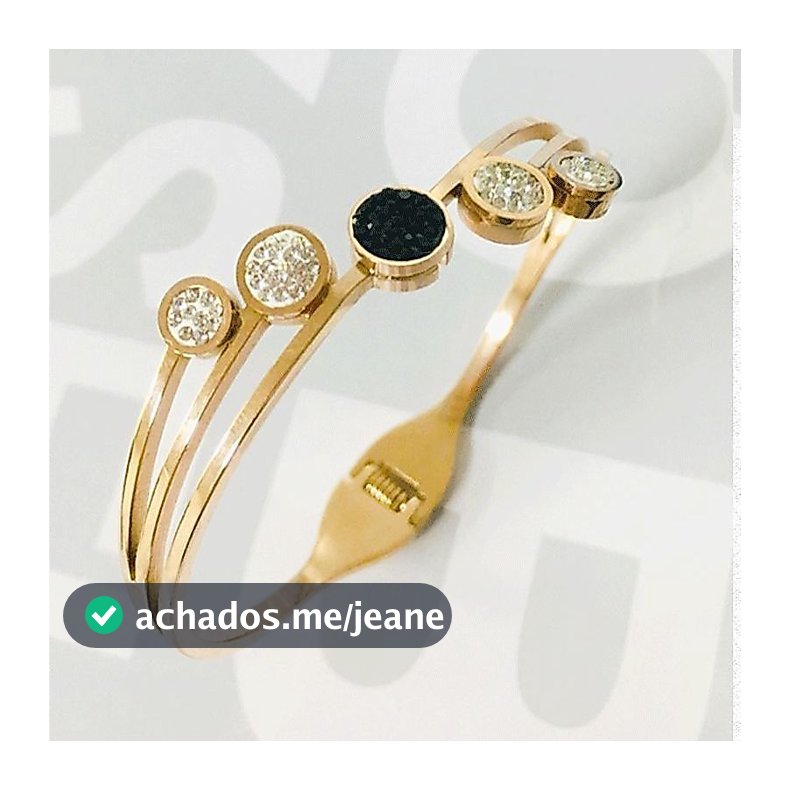 Bracelete Feminino Dourado em Aço Inoxidável – Design Moderno com Zircônia, Elegante e Sofisticado